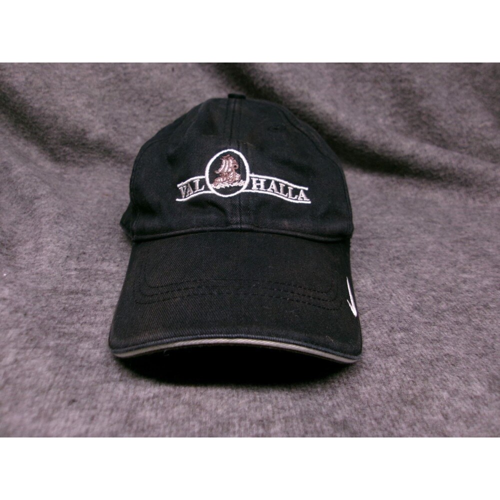 Valhalla Hat Cap Strap Back Adjustable Adult Black Nike Golf Cotton